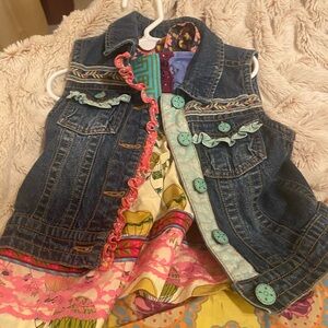 Matilda Jane Jean jacket vest size 6
